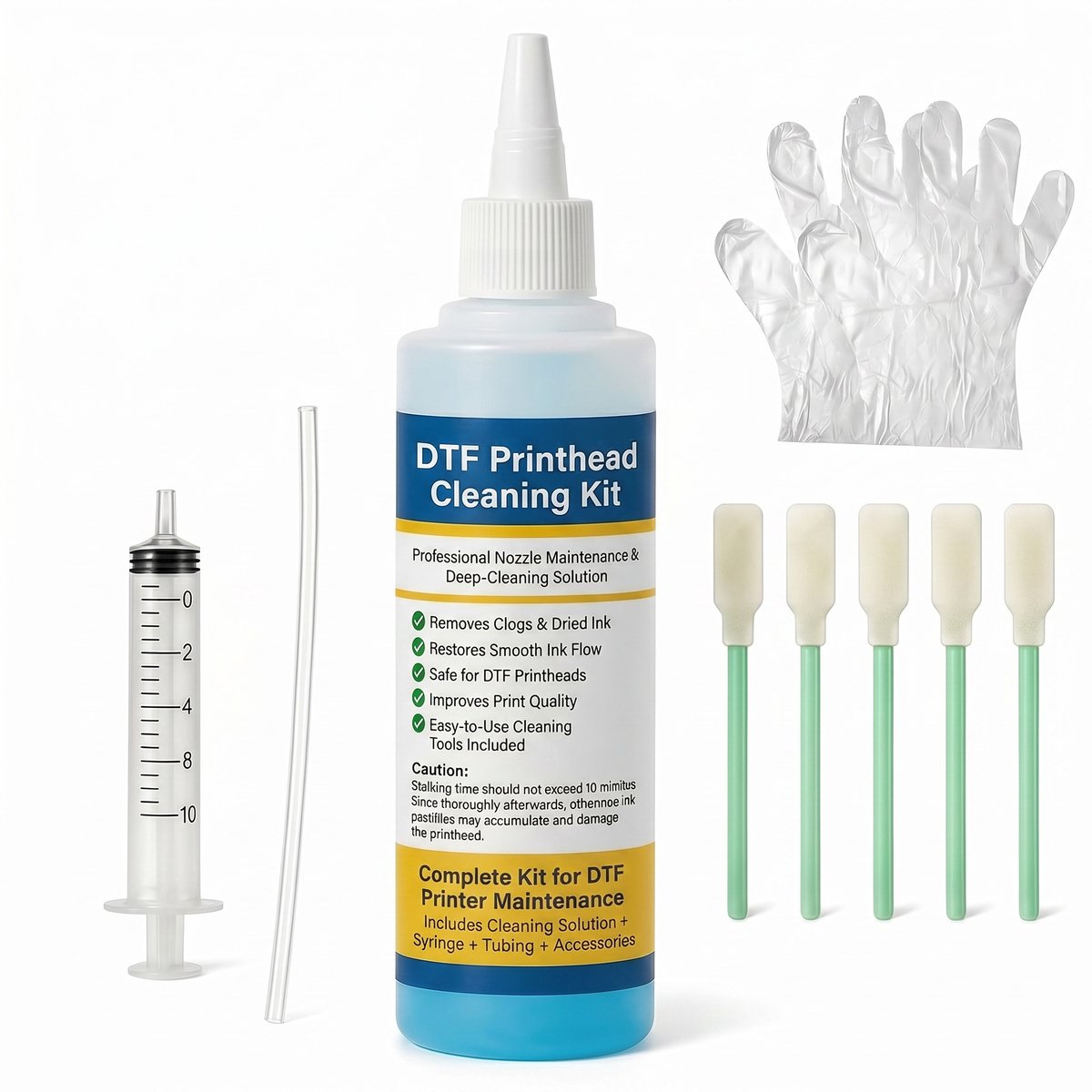 250ML DTF Printhead Reinigingsvloeistof - Universele Printkop Reiniger Kit - Voor Alle DTF Printers