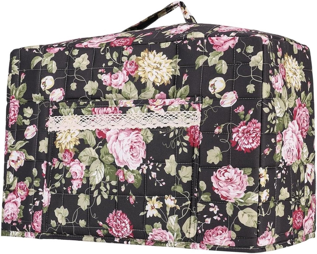 Naaimachinehoes - Beschermhoes Machine - Bescherming Naaimachine - Boheems Bloemenpatroon - 43x35x6 cm - Multicolor