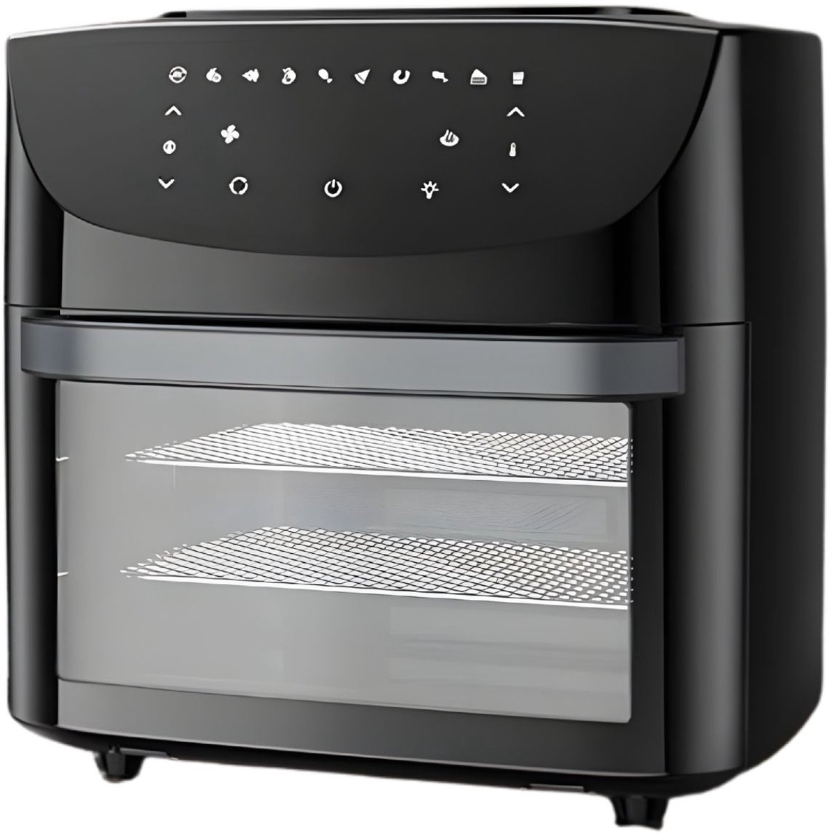 18L Airfryer Oven - 8-in-1: frituren, bakken, roosteren, braden, dehydrateren, oliearm - digitale multi-cooker met 1500W convectie - Wit