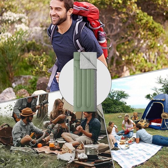 Kampeer Quilt - Slaapzak Outdoor - Kamperen en Reizen - Lichtgewicht Vulling - 190x75 cm - a — afbeelding 4