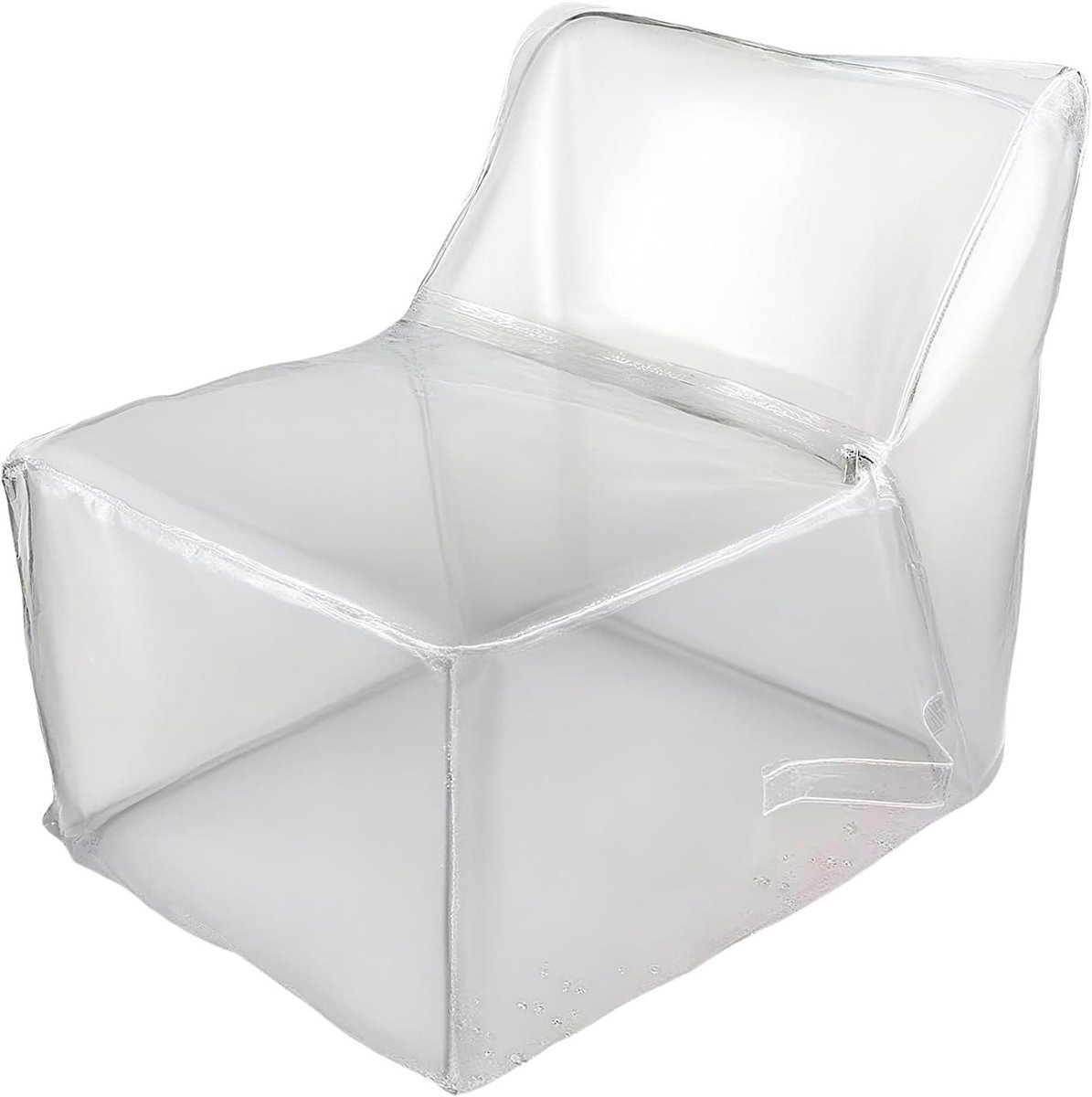Stoelzak Hoes - Opbergorganizer Zitzakhoes - Speelgoed Opbergen - Transparant PVC - 60x60x45cm - Enkel kenmerk