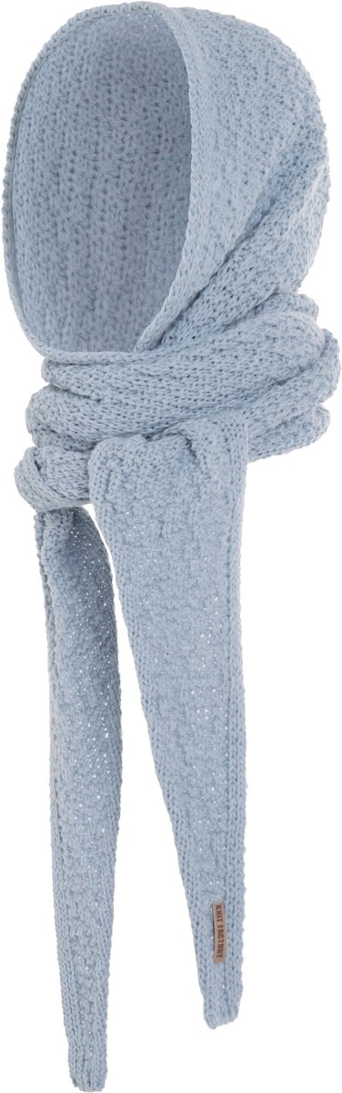 Knit Factory Blake Capuchon Sjaal - Celeste - One Size
