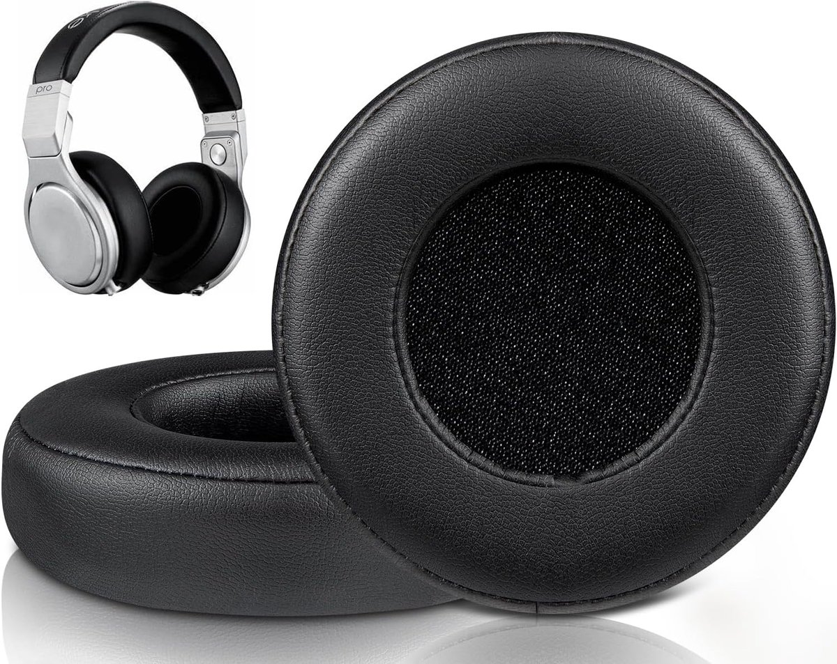 Oorkussens Vervangingen voor Monster Beats Pro/door Dr Dre Detox Hoofdtelefoons, Earpads Cushions met Zachter Proteïneleer, Hoge-Dichtheid Geluidsisolerende Schuim