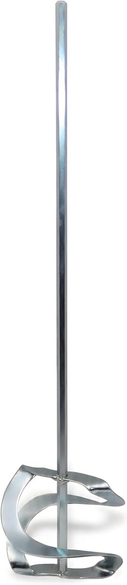 Wentelmixer - Roerstaaf mortel - Pasteuze materialen mengen - Spiraalvorm verzinkt - 110 x 500 mm - Zilverkleurig