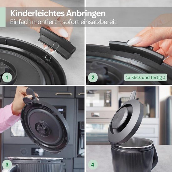 Compatibel Thermomix TM7 - Perfecte houder voor Thermomix TM7, praktisch, stabiel en precies passend van Compatibel — afbeelding 5