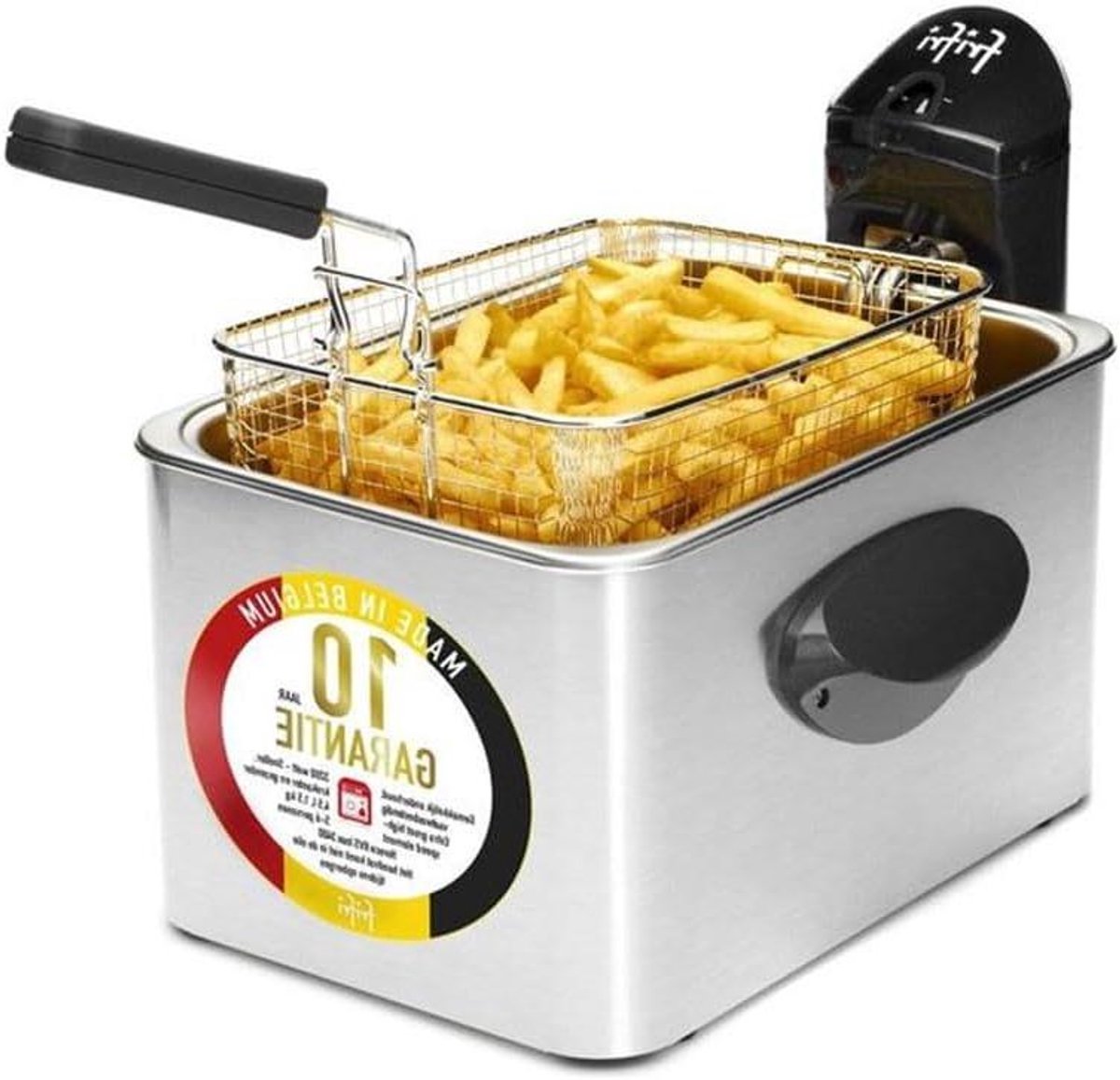 Friteuse - Frituursnack Pan - Lekker Frituren - Grote Capaciteit - 2.5 Liter - Zilver