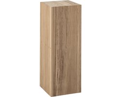 J-Line Geribbelde sokkel - paulowniahout - naturel - large
