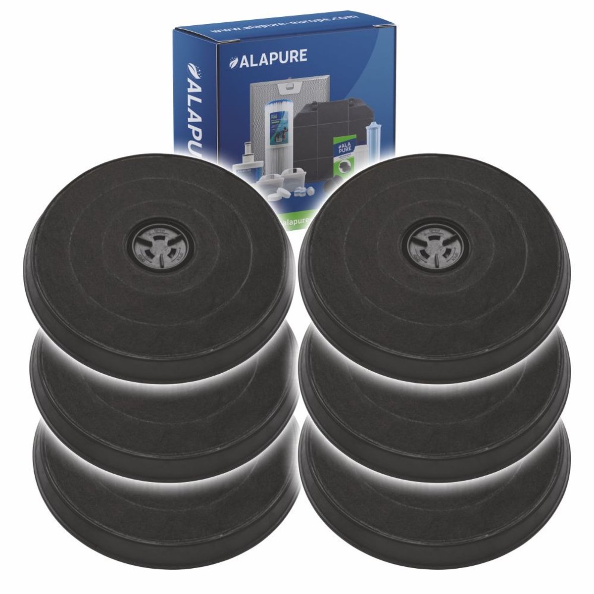 6x 131 Koolstoffilter voor MCEF03 / EFF57 / 9029800472 / C00383475 / 9029793594