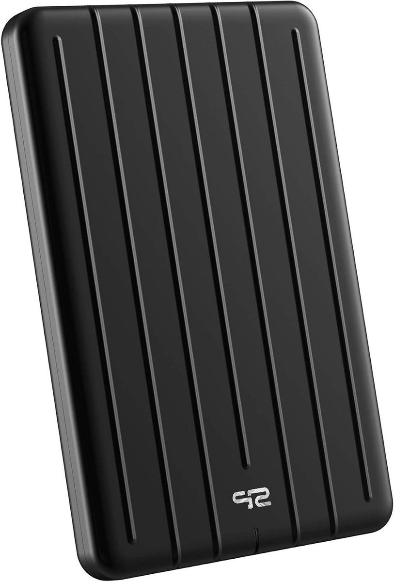 Externe SSD - Draagbare Opslag - Snelle Data Transfer - Schokbestendig Aluminium - 2TB - Zwart