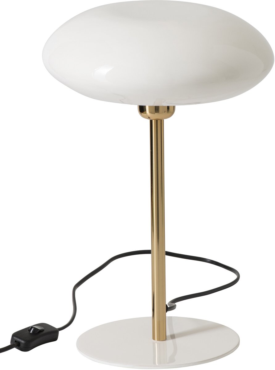 J-Line Tafellamp - metaal - wit/goud