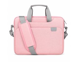 15 15,6 16 Inch Laptop Schouder Tas, Waterdichte Draag Tas met Draagbaar Handvat, Compatibel met MacBook Air/Pro 15/16, Surface Book Surface Book 3/2 15, Dell Inspiron 15,6 (roze)