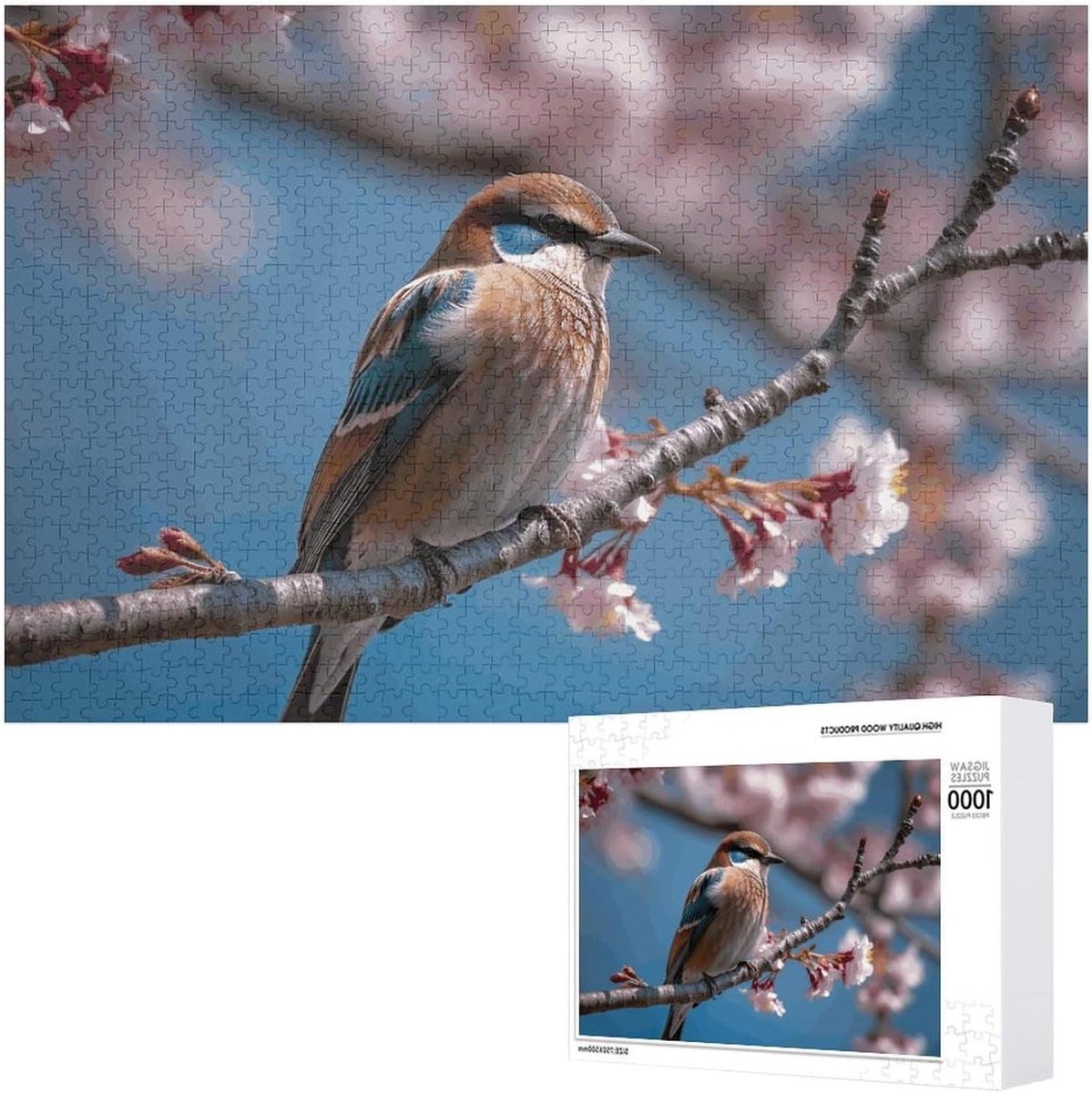 Houten Legpuzzel - Fotopuzzel Volwassenen - Ontspanning Thuis - Gedrukt op Drie Lagen Karton - 1000 Stukjes - Kleurrijk