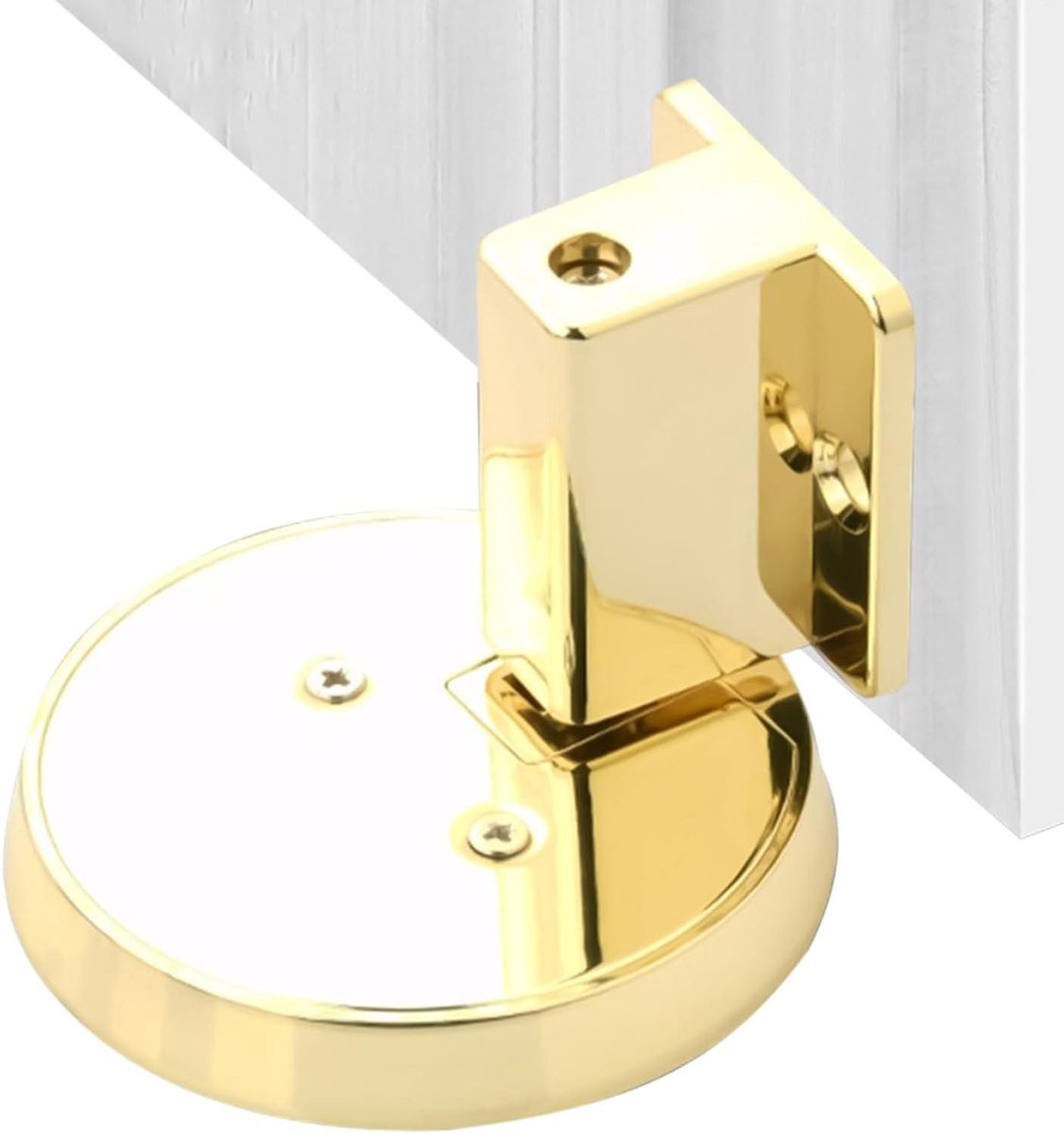 Zware Deur Blokken - Deur Stopper - Binnenhuis Winddicht - Mechanisch Vergrendelingssysteem - 1 Aantal - Goud