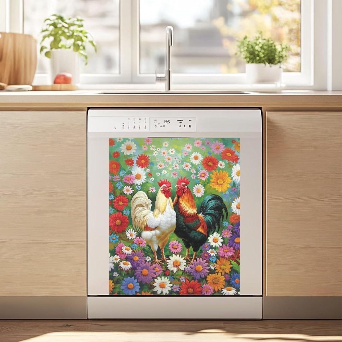 Vaatwasser Magneet Cover - Koelkast Sticker - Keuken Decoratie - Dubbelzijdig Ontwerp - 55