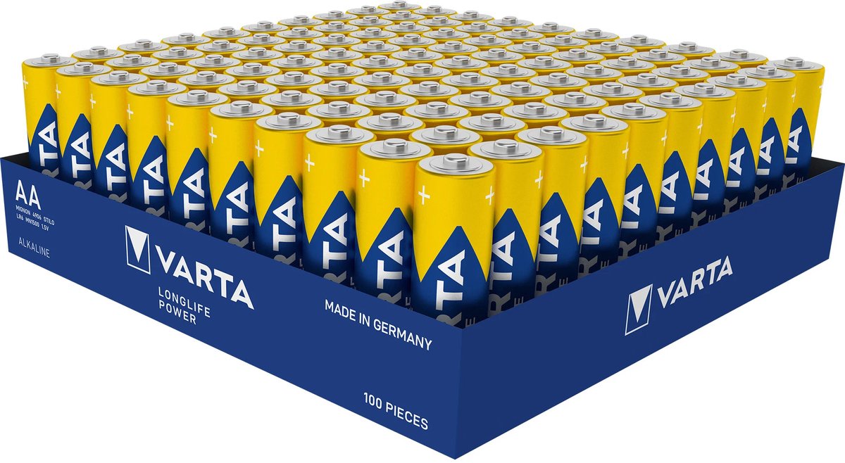 Varta Longlife Power AA Batterijen - 40 stuks