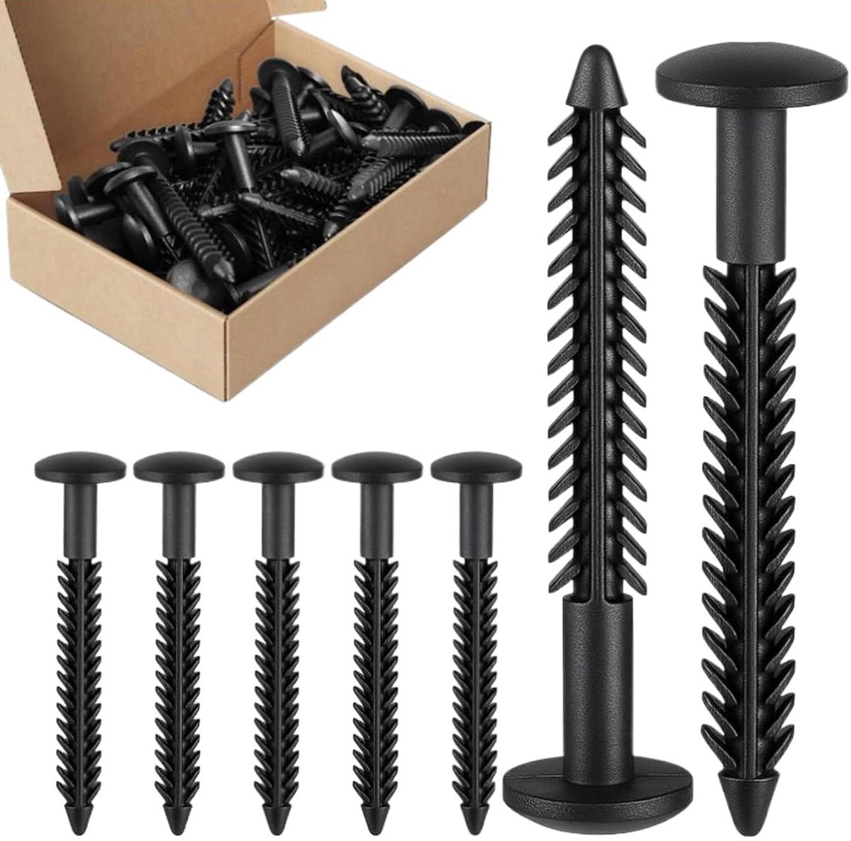Raamsluitingen Zwart - Kiepraam Sluitingen - Kozijnen Bevestigen - Robuust Composiet Materiaal - 8 cm - Zwart