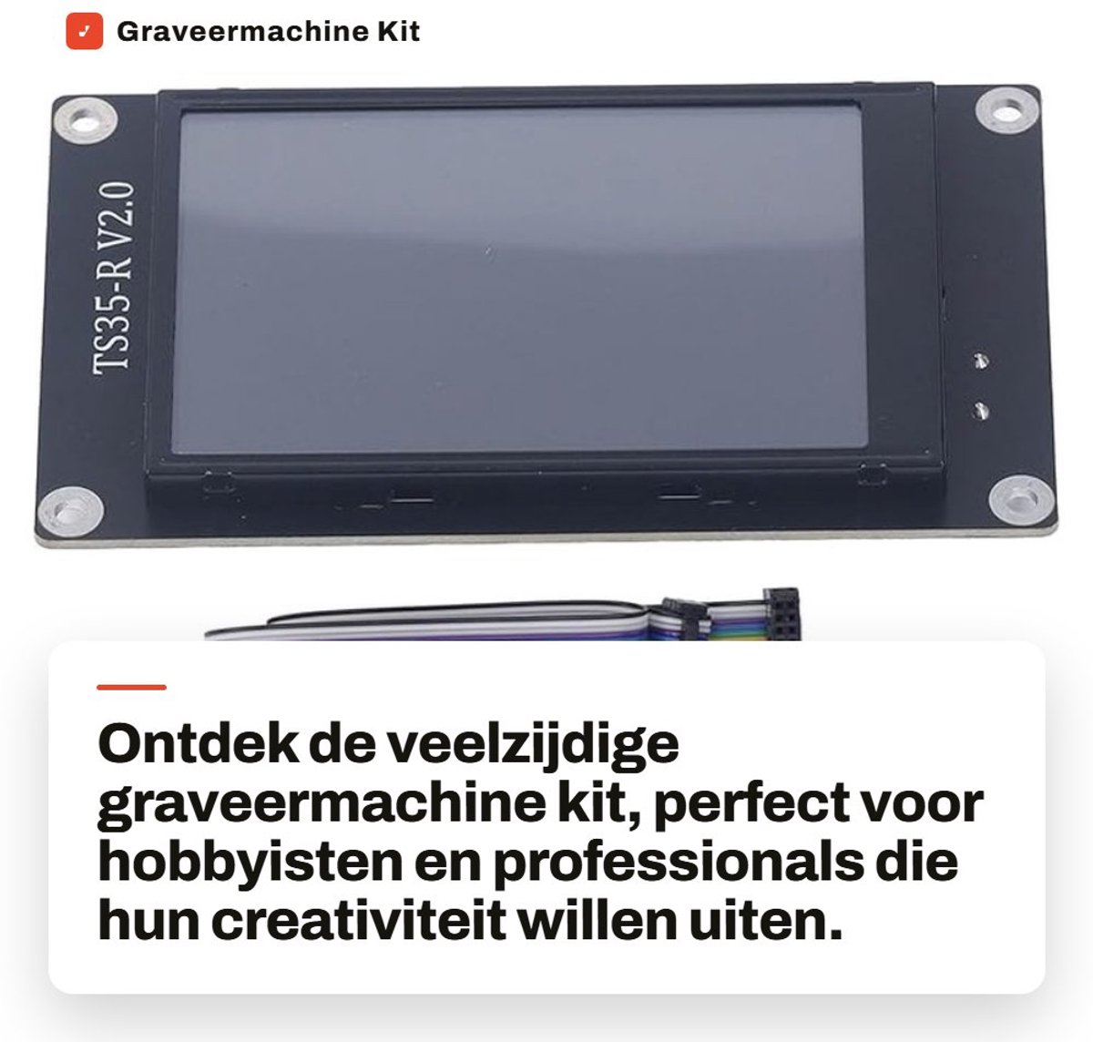 Dailygoods- Graveermachine Kit - 3,5 Inch Touchscreen - Universele Graveermachine - Microprocessor Cortex-M4 - Gcode Ondersteuning - Uitbreidbare Module - Graveerset
