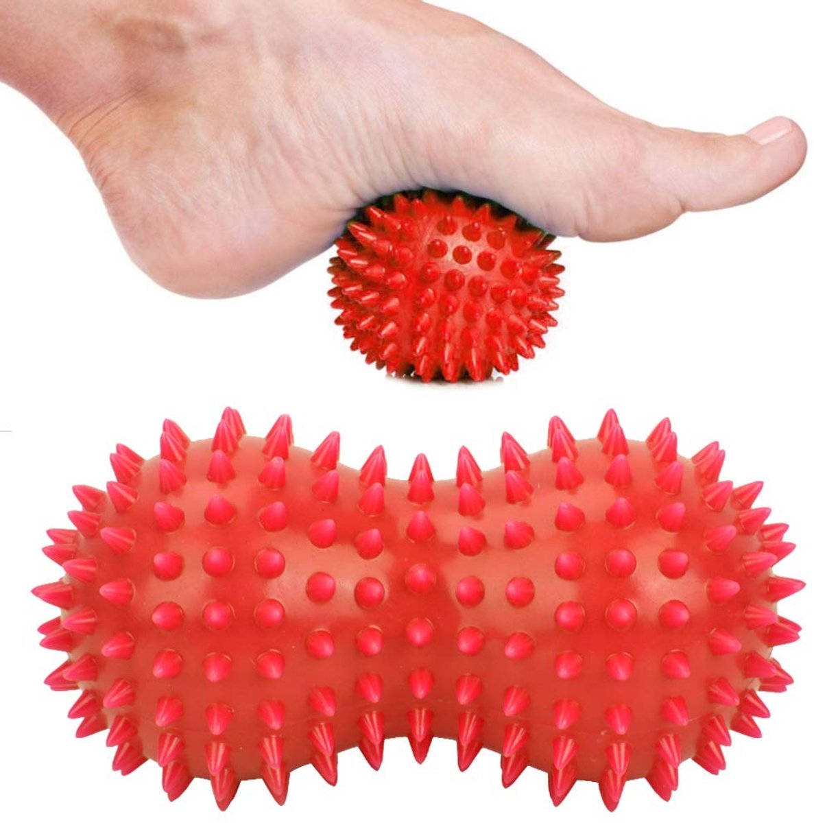 Dailygoods- Massagebal Draagbaar Ontwerp - Triggerpoint Bal - Diepe Weefselmassage - Pijnverlichting - Spierontspanning - Veiligheidswaarschuwing