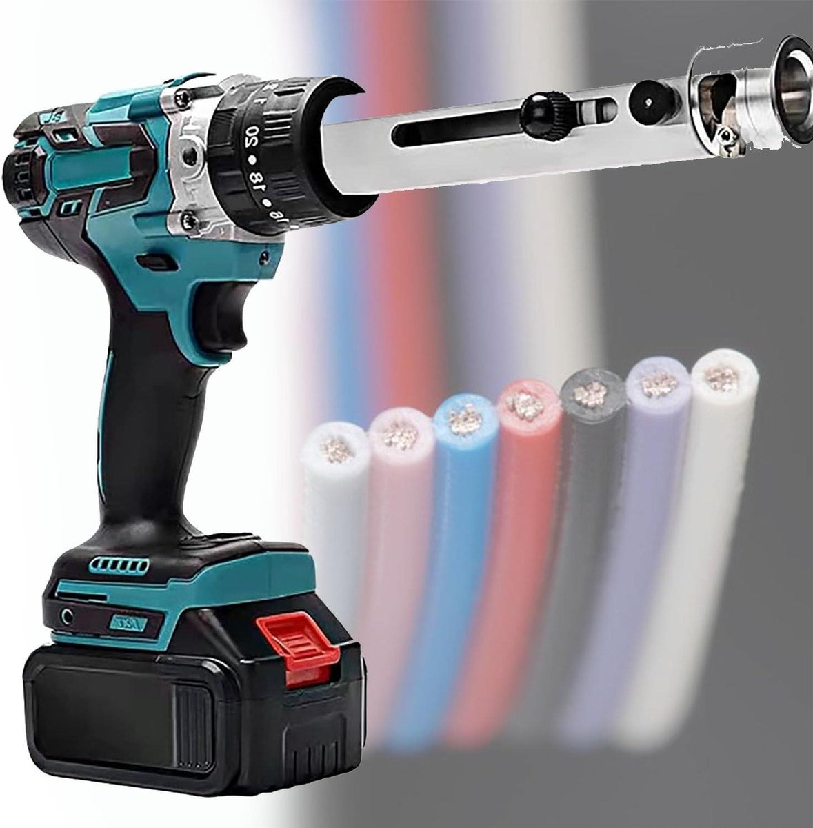 Elektrische Kabelstripper - Gereedschap Draadstrippen - Koper Recyclen - Speciaal Meslichaam Gelegeerd Staal - 50-300 mm - Zwart