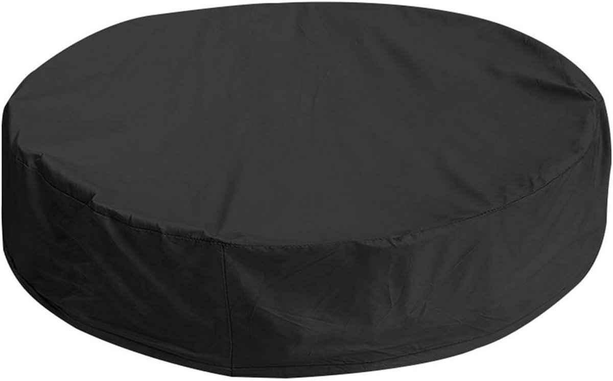 Ronde zwembadafdekking, eenvoudig te installeren, opvouwbare zwembadafdekking voor honden en huisdieren, opvouwbare zwembadafdekking voor zwembad, tuin (122 x 30 cm)