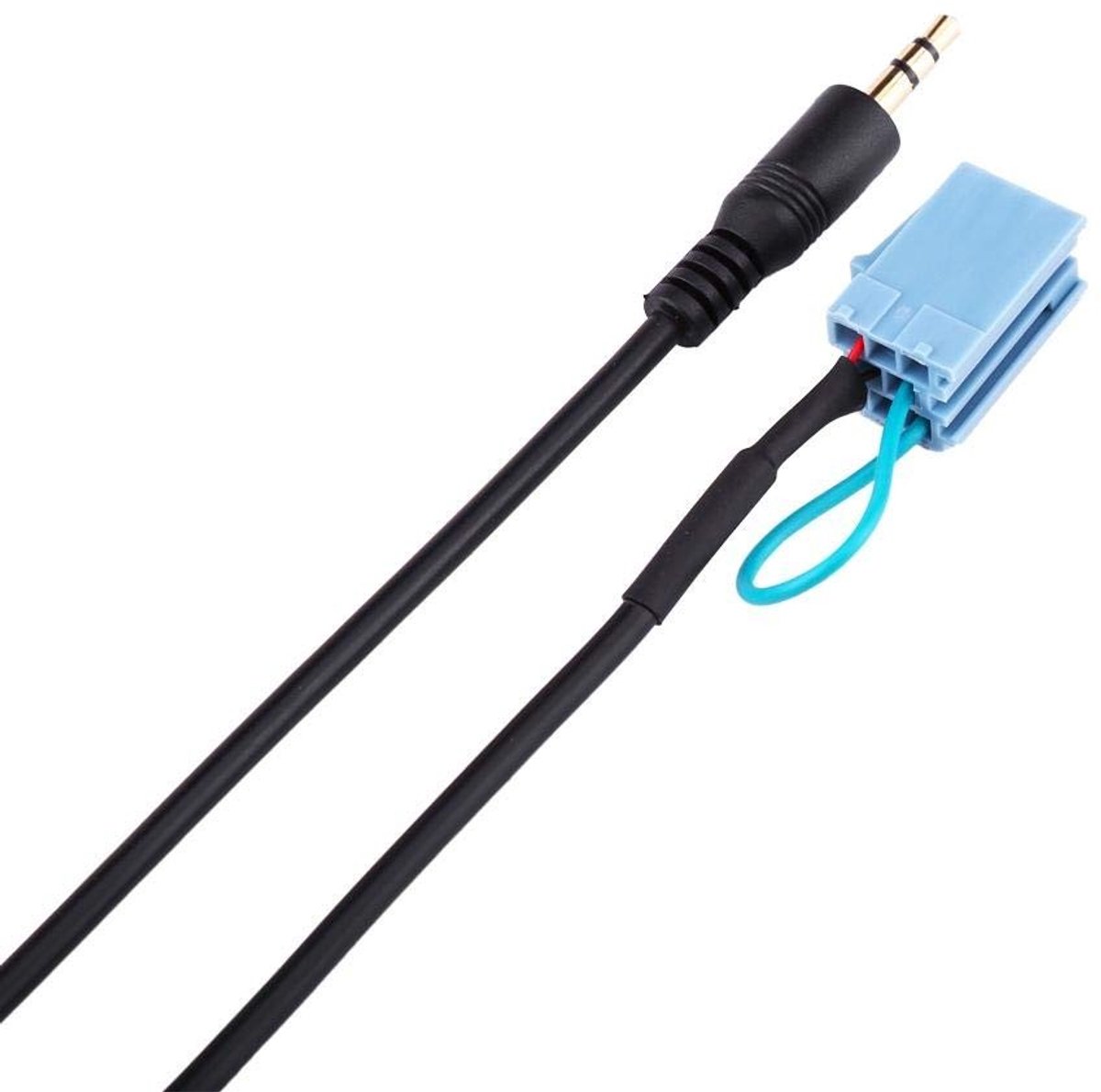Dailygoods - Auto Kabel - 3.5mm Plug - Ideaal voor Audiokwaliteit - Zwart - Plug en Play - Geschikt voor Benz Smart 450