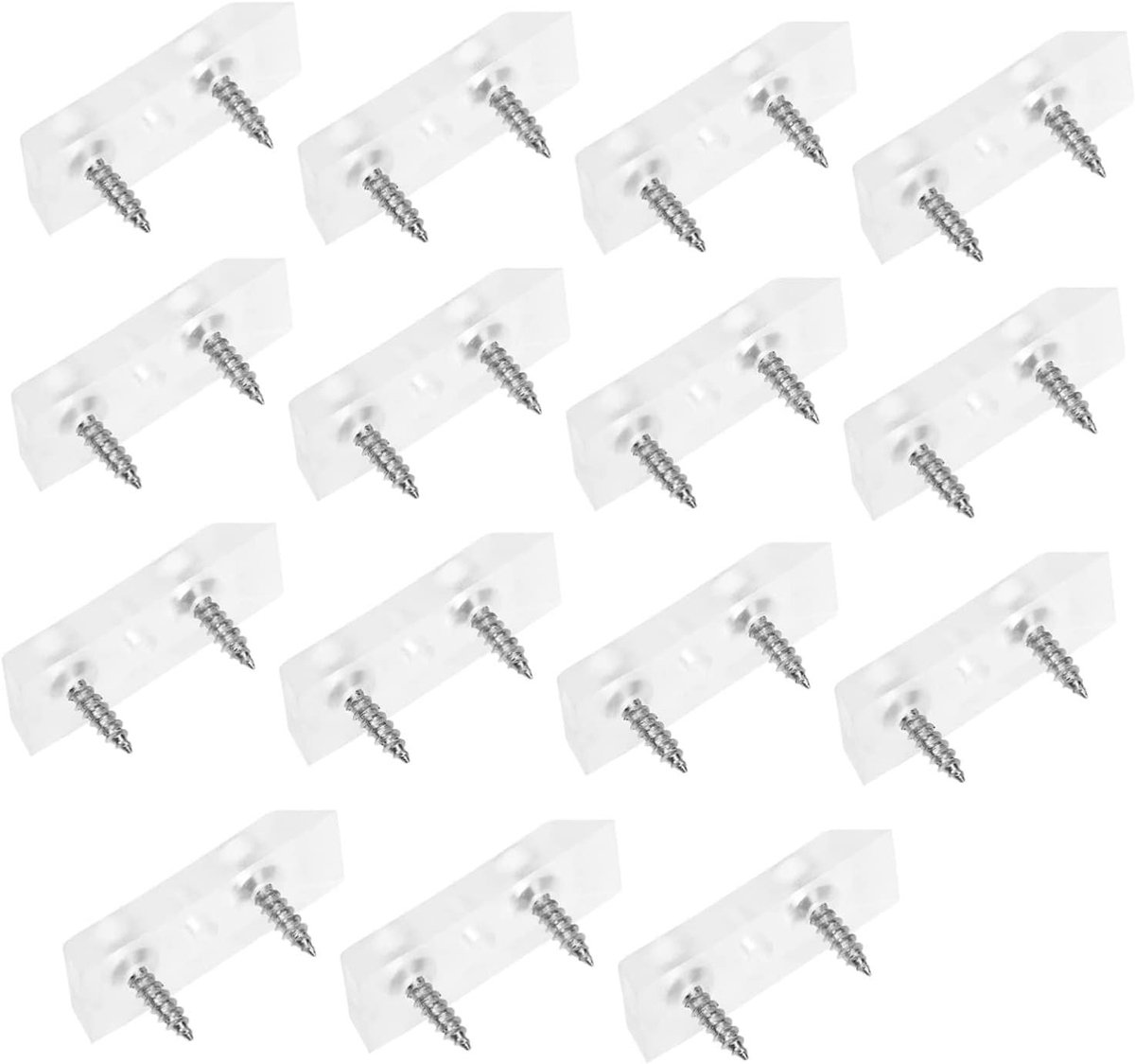 Rubberen Voetjes - Meubelbeschermers - Vloer Beschermen - Zelfnivellerend - 24 Sets - Transparant