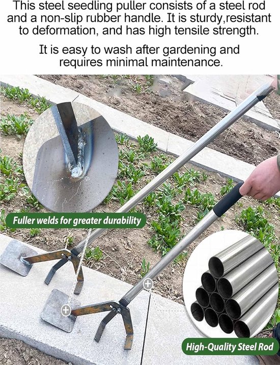 Wortelverwijderaar - Paaltrekker - Bomen Verwijderen - Hefboom Mechanisme - 0-18 cm - Grijs — afbeelding 4