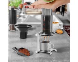 Koffie Druppel Stand - Espresso Houder - Outdoor Brouwen - Opvouwbaar Ontwerp - 8 x 9.5 x 11 cm - Zilver