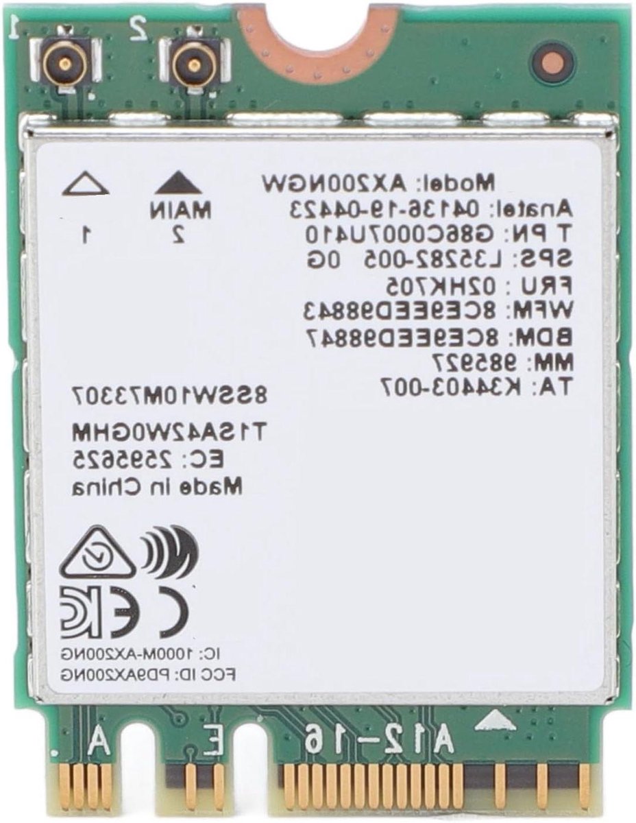 Draadloze Module - Netwerkkaart WiFi - Snelle Internetverbinding - Dual Band MU-MIMO - M.2 NGFF - Zwart