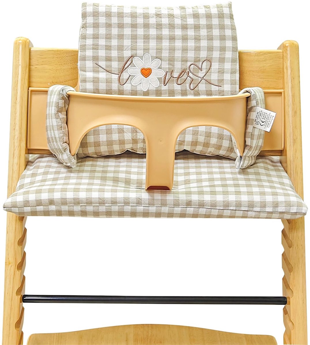 Dailygoods - Hoge stoel zitkussen - Zitcomfort - Comfortabel en eenvoudig reinigbaar - Machinewasbaar - Kinderstoelkussen - Geschikt voor kleuters - L...