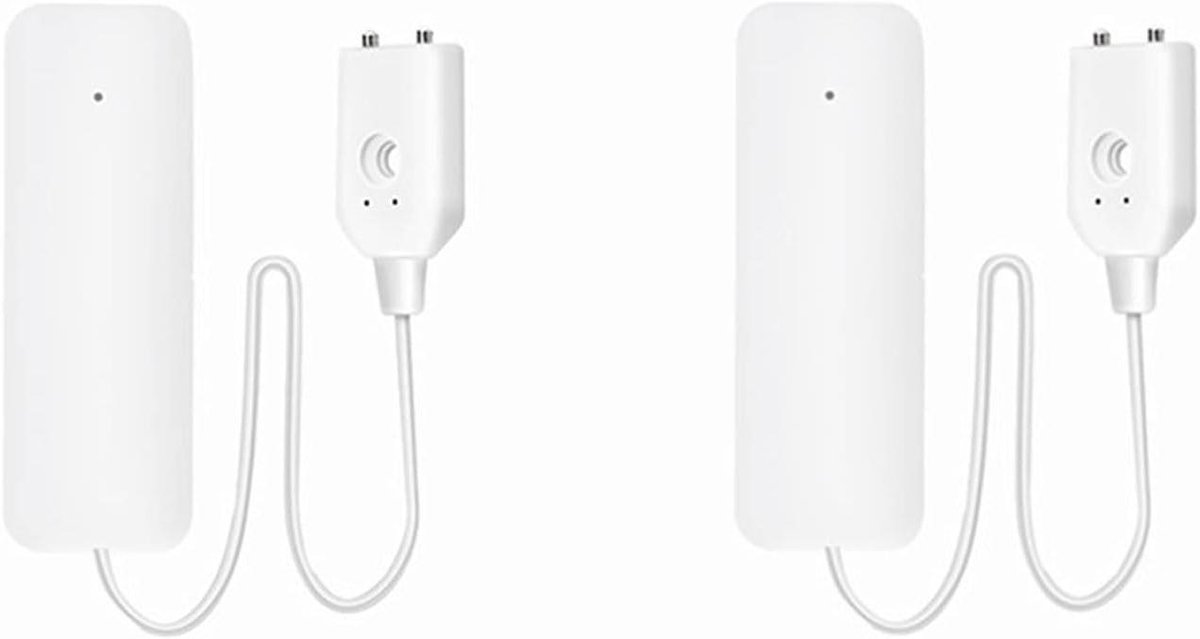 Waterlek Alarm - Slimme Detector - Huis Beveiligen - App Melding - 2 Stuks - Wit