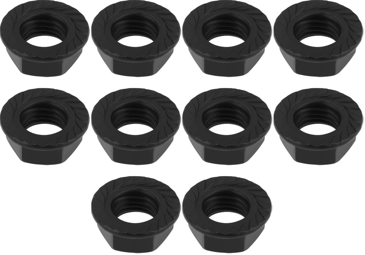 Dailygoods- Hex Moer M8 - 10 Stuks - Roestvrij Staal - Fietsonderdelen - Duurzaam - Eenvoudig te Installeren - Voor Vintage Fietsen - Fietsonderdeel
