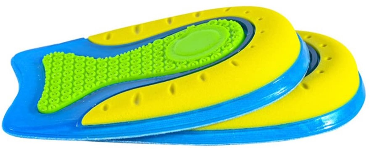 Dailygoods- Hielinlegzolen siliconengel - Hielkussentjes voor schoenen - Hielkussen - Hielzooltjes - Schokabsorberend - Maat S 10x7x1,5 cm - Hielkussens