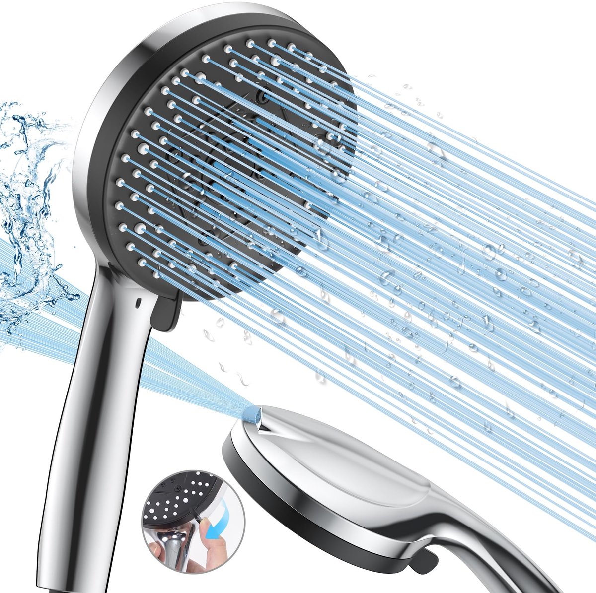 Dailygoods- Douchekop Hoogwaardige waterbesparing - Doucheset - Verstelbare straal - Luxe