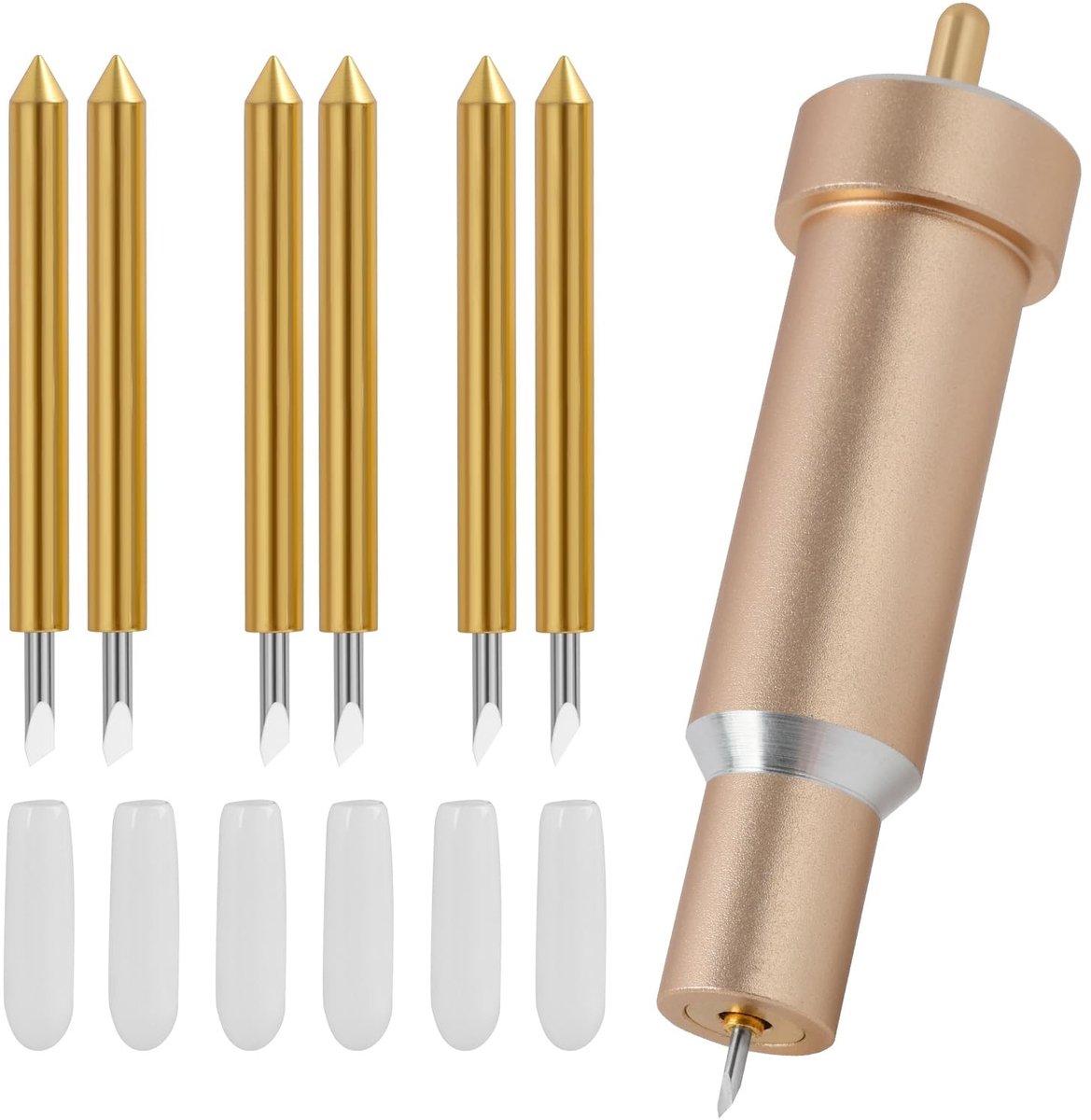 Dailygoods- Reservemessen 6 Stuks - Professionele Snijhoek 30°/45°/60° - Diepe Snijbehuizing - Geschikt voor Maker 3/Air 2/Air 3 - Hoogwaardige Kwaliteit - Nauwkeurig Snijden - Snijmessen