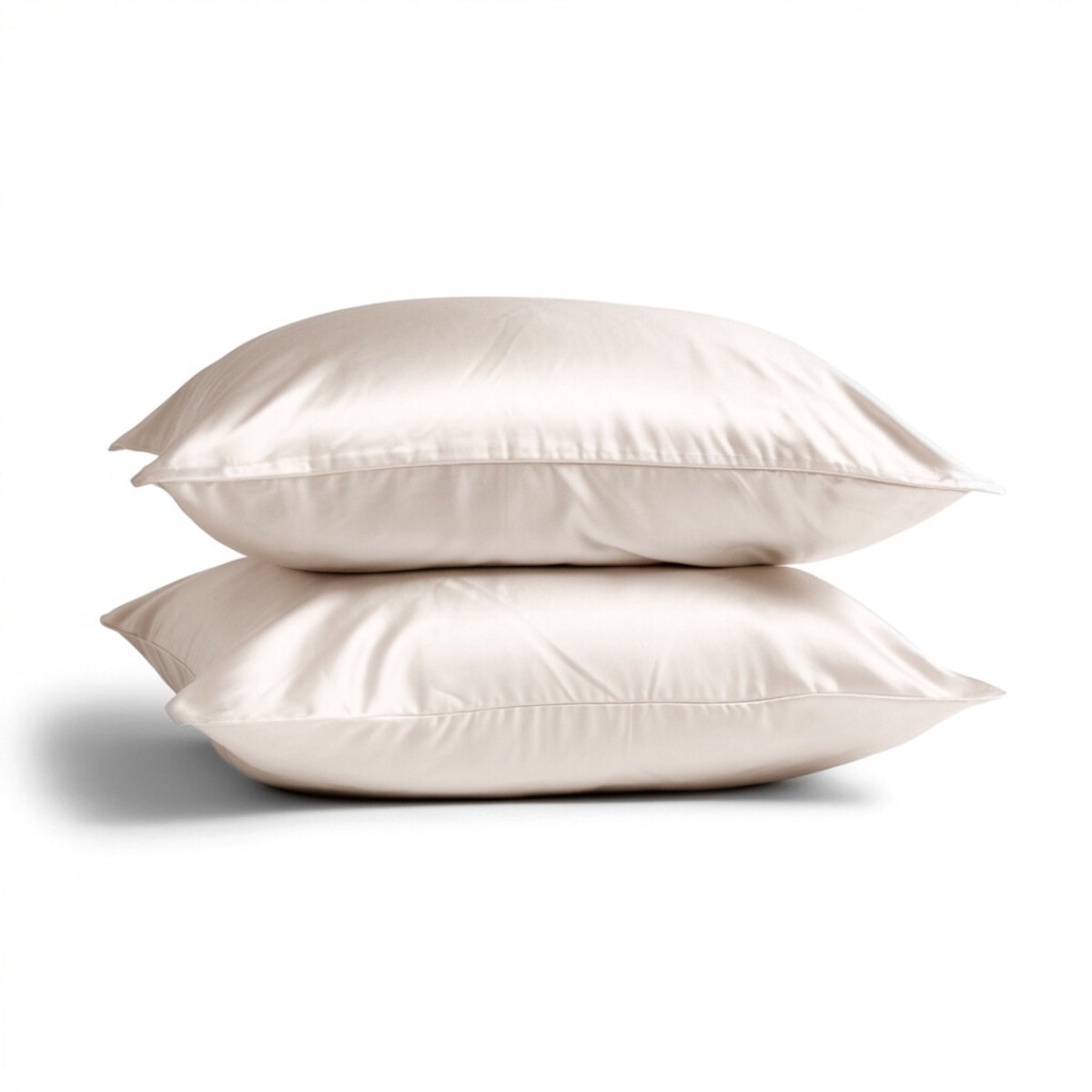 2x Zijden Kussensloop 40x80cm Ivoor Hotelsluiting 19 Momme - Kussensloop set - Luxe Silk Kussensloop 100% moerbei zijde - Zijde kussensloop - Silk Heaven - 40x80cm / Hotelsluiting
