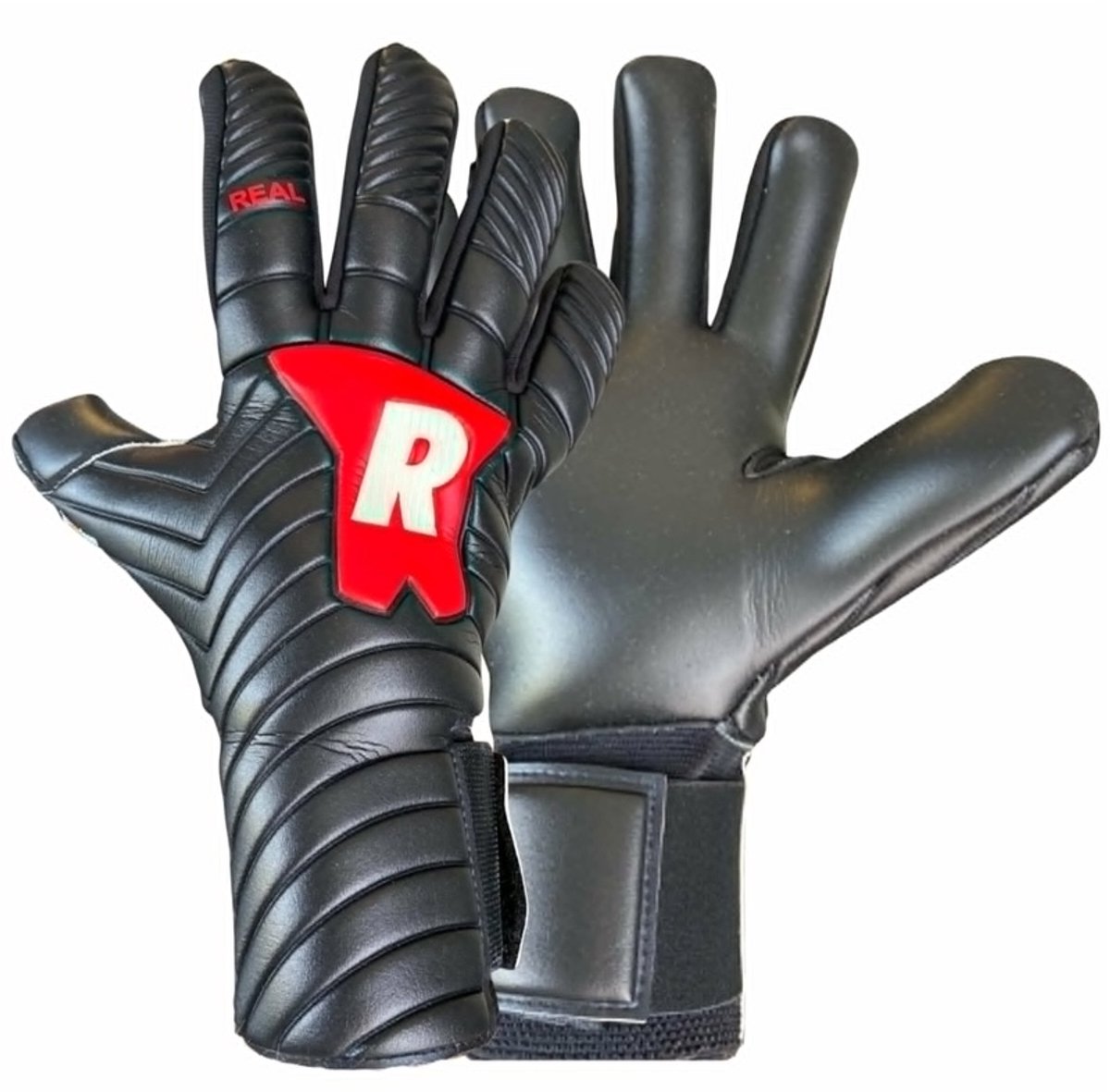 Real United 690 Keepershandschoenen - Black/Black/Red/White
