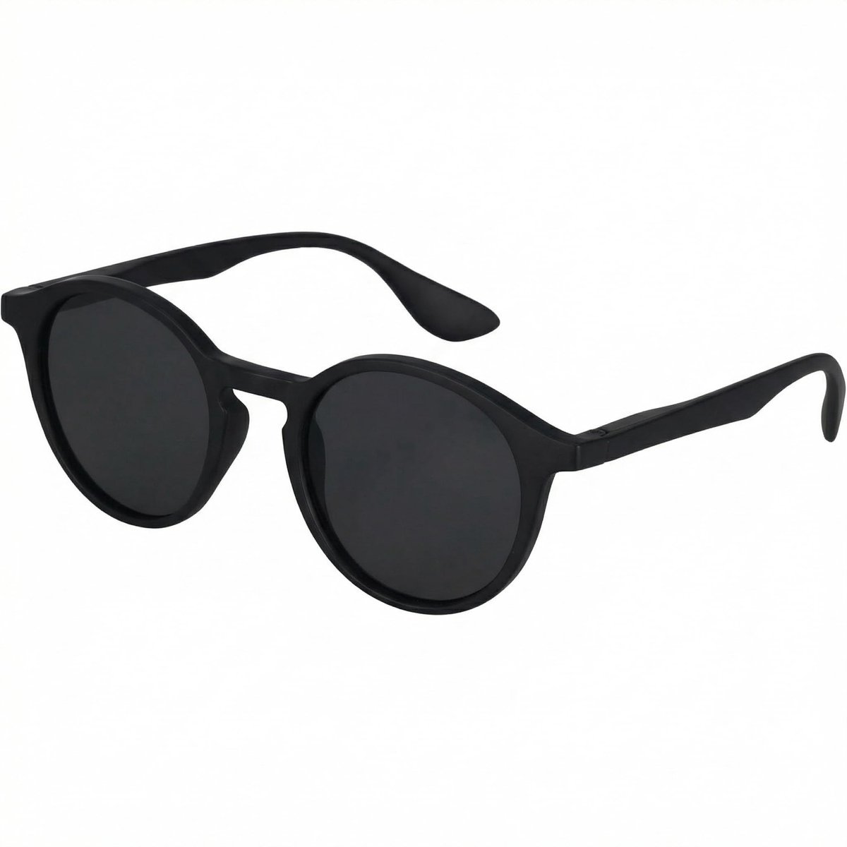 Dailygoods- Zonnebril Uniseks - Ronde Vorm - Getinte Glazen - Lichtgewicht Kunststof - Inclusief Zakje en Band - Ideaal voor Zomerlooks - Zonnebrillen