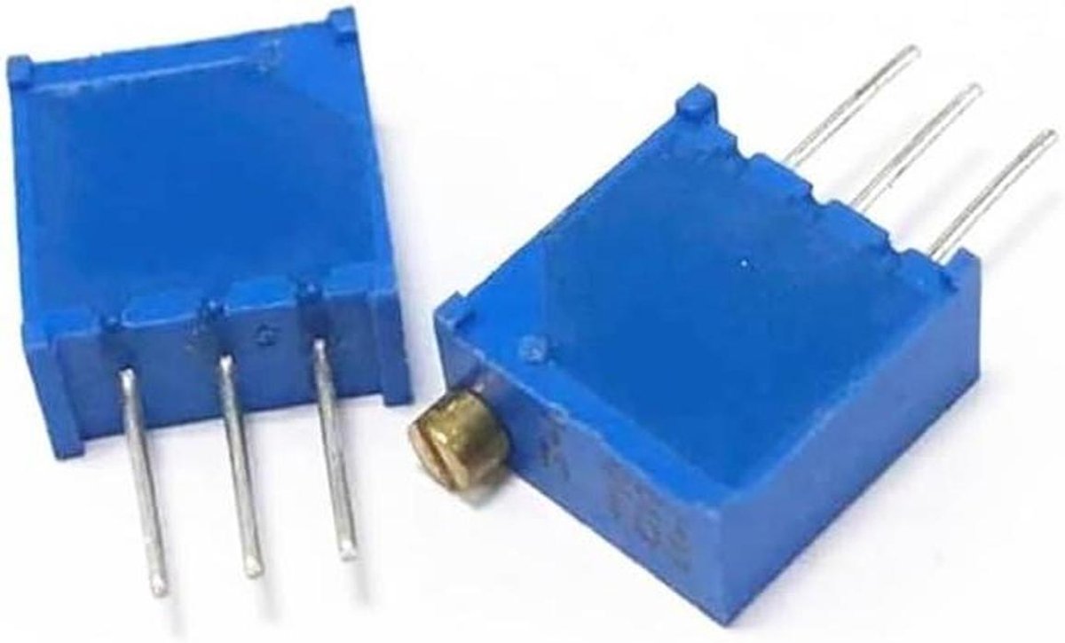 Variabele Weerstanden - Trimpot Trimmers - Elektronica Reparatie - Hoge Precisie - 100 Stuks - Blauw