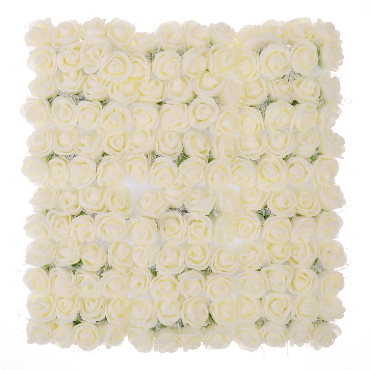Dailygoods- Kunstbloemen 144 stuks - Mini-kunstrozen - Kunstbloemen voor bruiloft - Knutselaccessoires - Decoratie - Herbruikbare bloemkoppen - Nep Bloemen