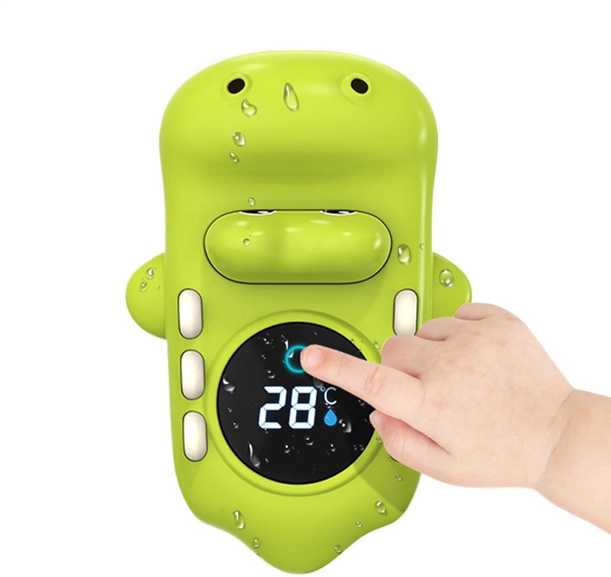 Badthermometer Krokodil - Watermeter Baby - Veilig Baden - Digitaal LED Display - 12.7 cm - Multicolor