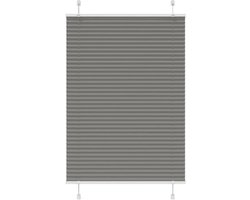 Plisségordijn - Gevouwen stof - Privacy en zonwering - Montage zonder boren - 95 x 150 cm - Antraciet