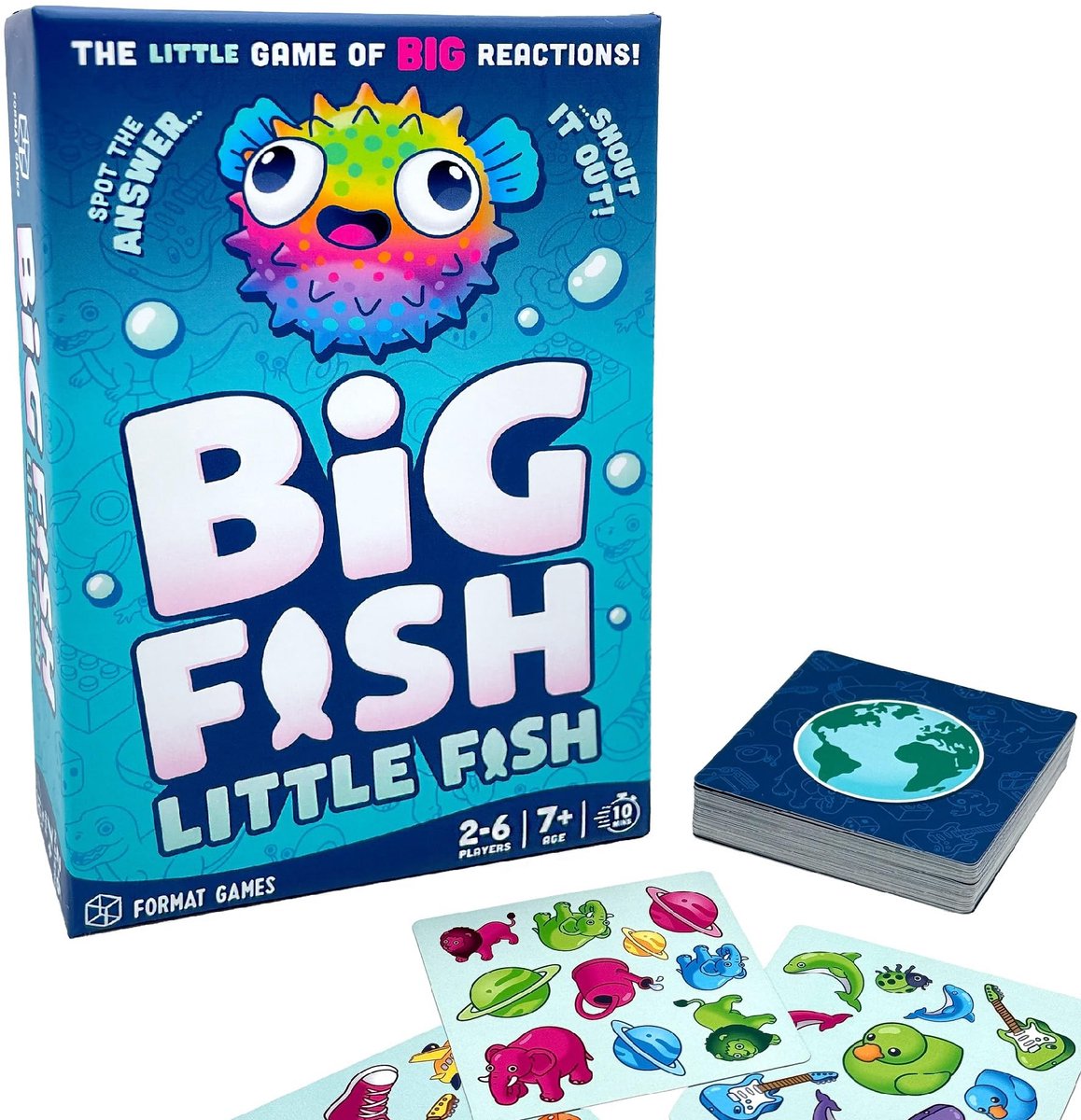 Dailygoods- Gezinskaartspel Snel - Observatie - 2-6 Spelers - Leeftijd 7+ - Draagbaar Reisspel - 32 Objecten in 4 Kleuren - Kaartspel