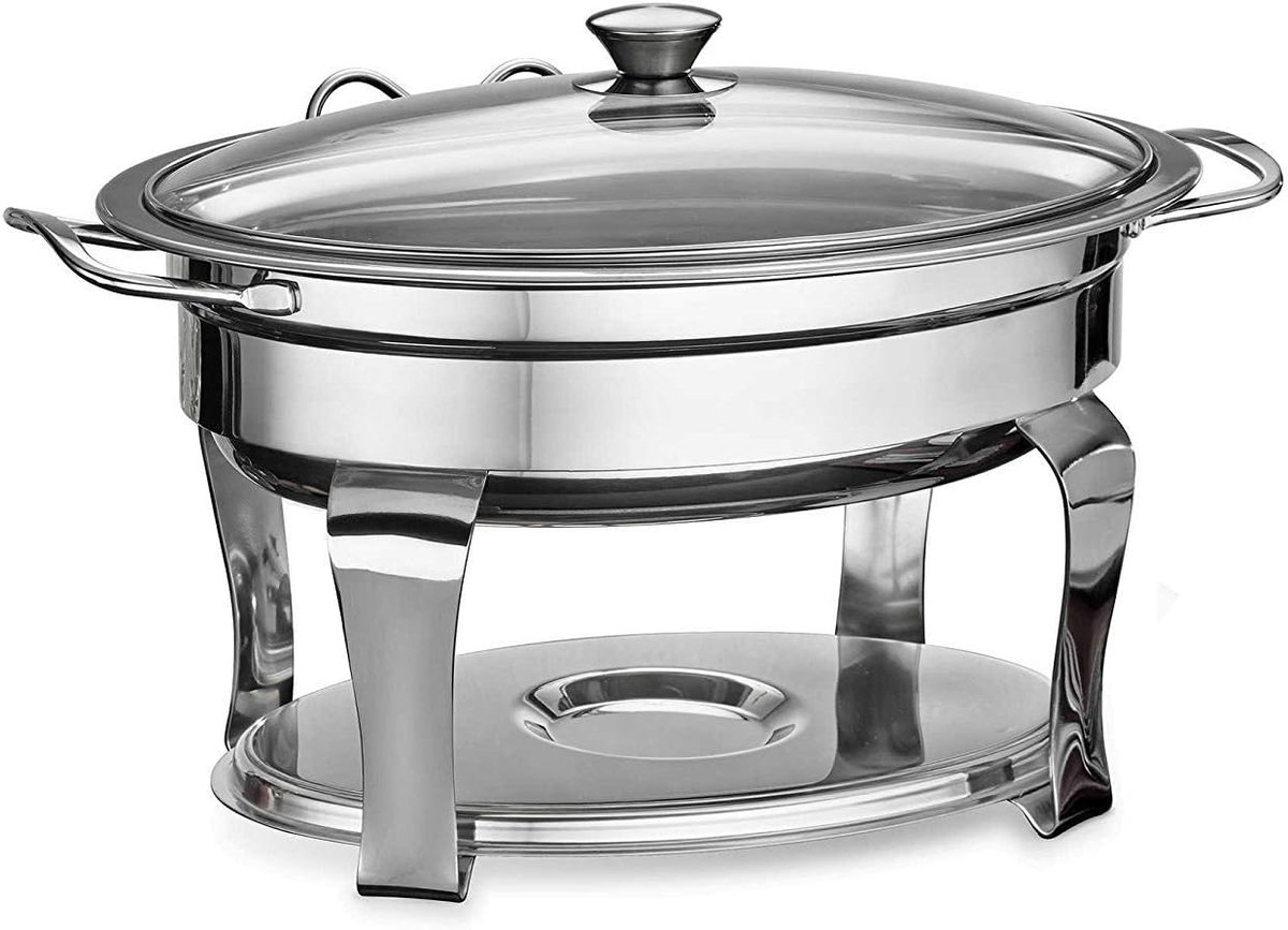 Keuken Accessoires - Warmtebescherming - Veilig Koken - Roestvrij Staal - 4.2 Quarts - Zilver