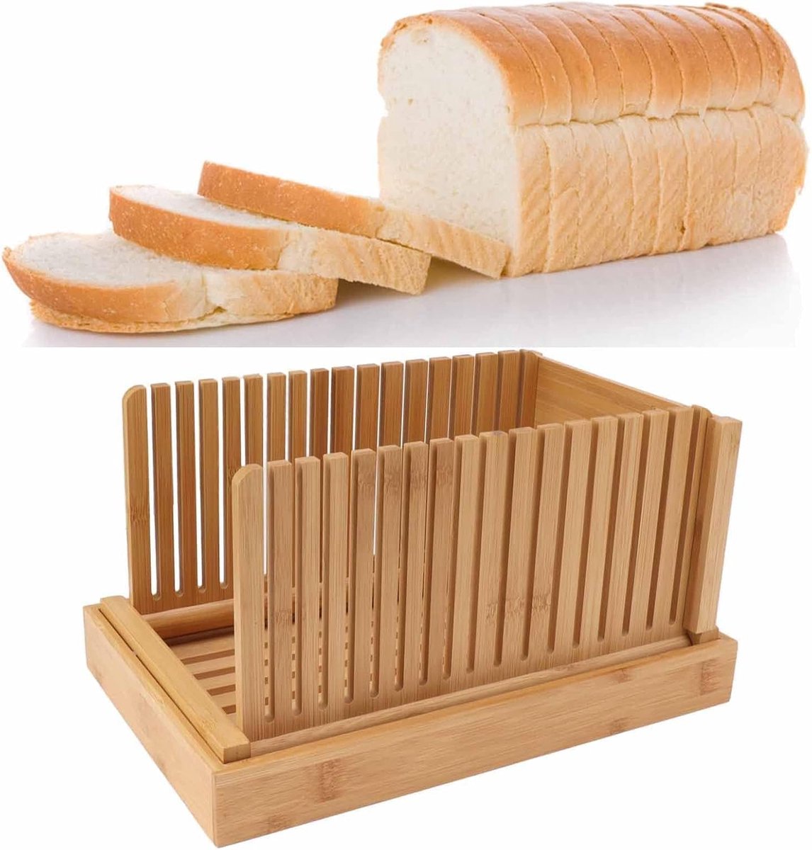 Broodsnijmachine - Broodsnijder - Zelfgebakken Brood - Opvouwbaar Ontwerp - Compact - Standaard