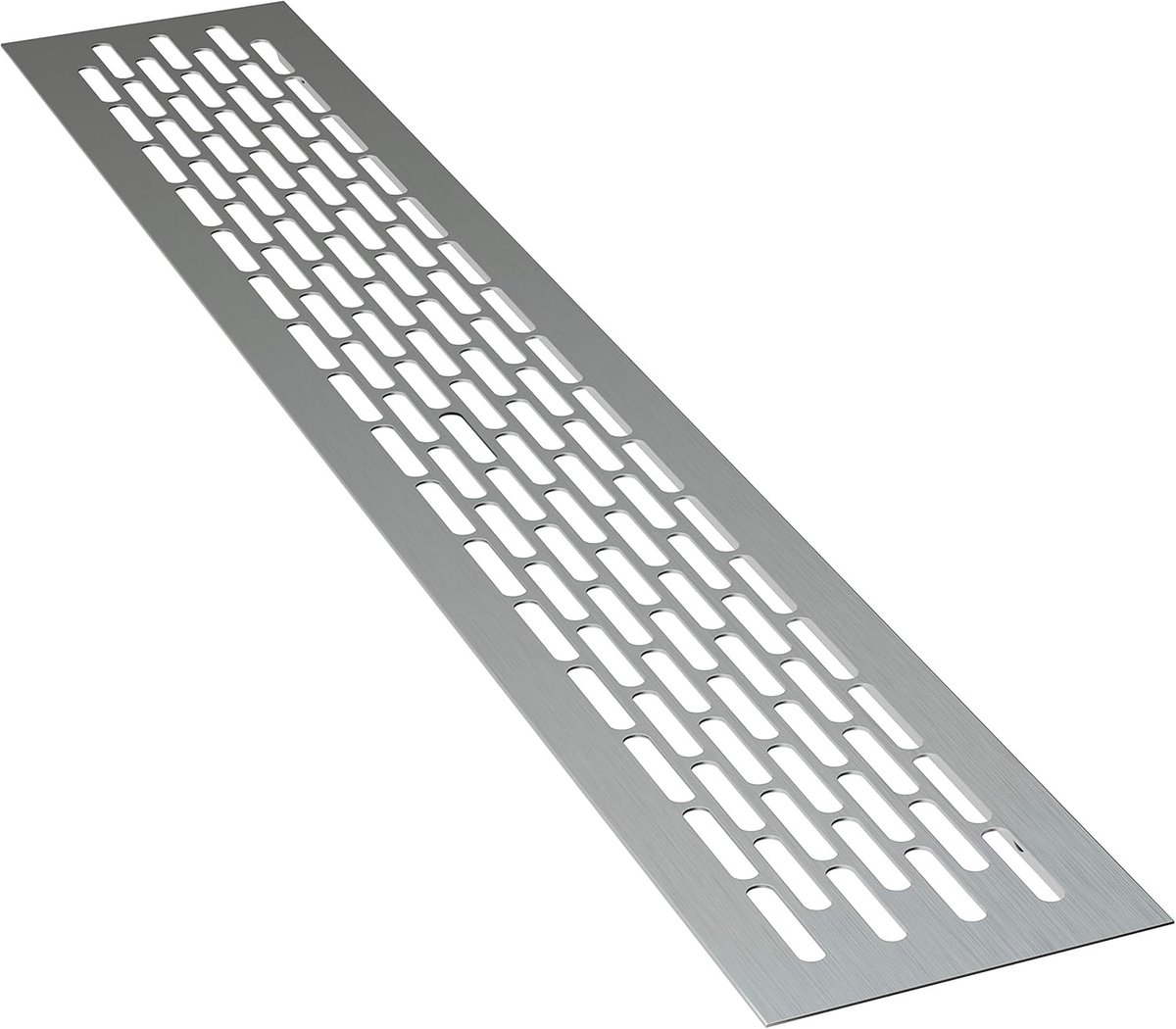 Ventilatierooster Aluminium - Afvoerluchtrooster - Meubels Ventileren - Geanodiseerd Oppervlak - 48 x 8 cm - Alu