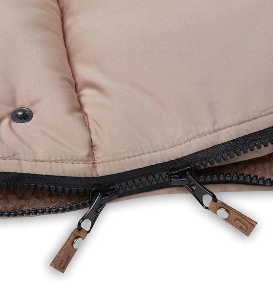 Baby Voetenzak - Wandelwagen Accessoire - Warm Blijven - Waterafstotend - 110 cm - Biscuit — afbeelding 2