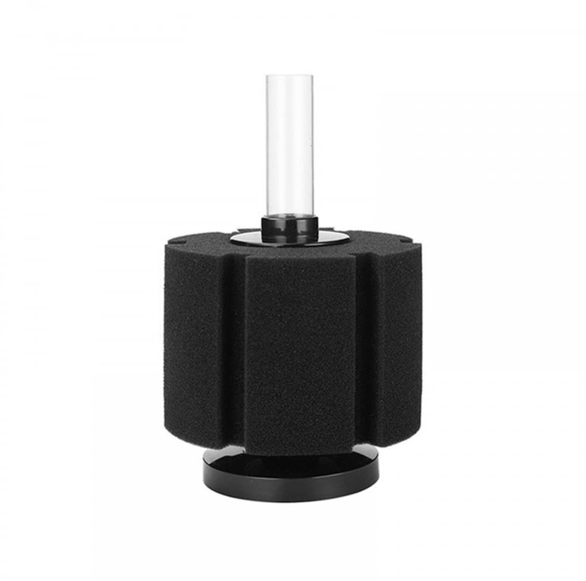 Dailygoods- Sponsfilter met Pomp - Aquarium Sponsfilter - Geschikt voor Externe Filterinlaten - Zwart Katoen - Afmetingen 16/20,5 cm - Aquariumfilter