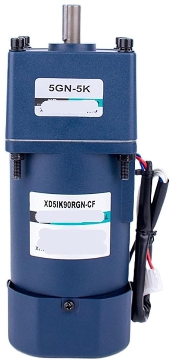 Toerentalregelmotor - Aandrijfmotor Reductiemotor - Industriële Toepassingen - 220 V Eenfasig - 90 W - Zilver