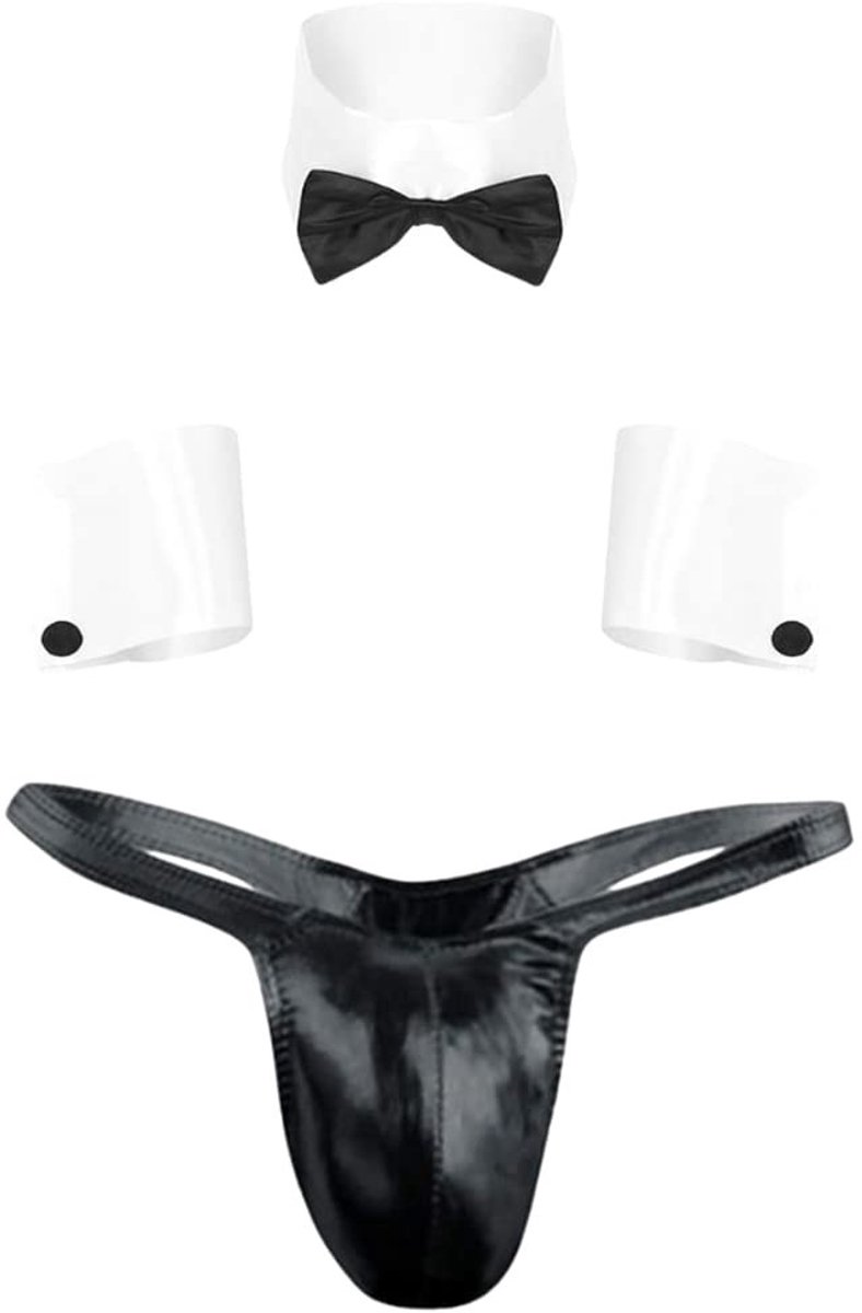 Dailygoods- Tanga-set met convex zakontwerp - Herenondergoed - Sexy string - Zachte stoffen - Eenheidsmaat - Perfect voor feestjes - Ondergoed